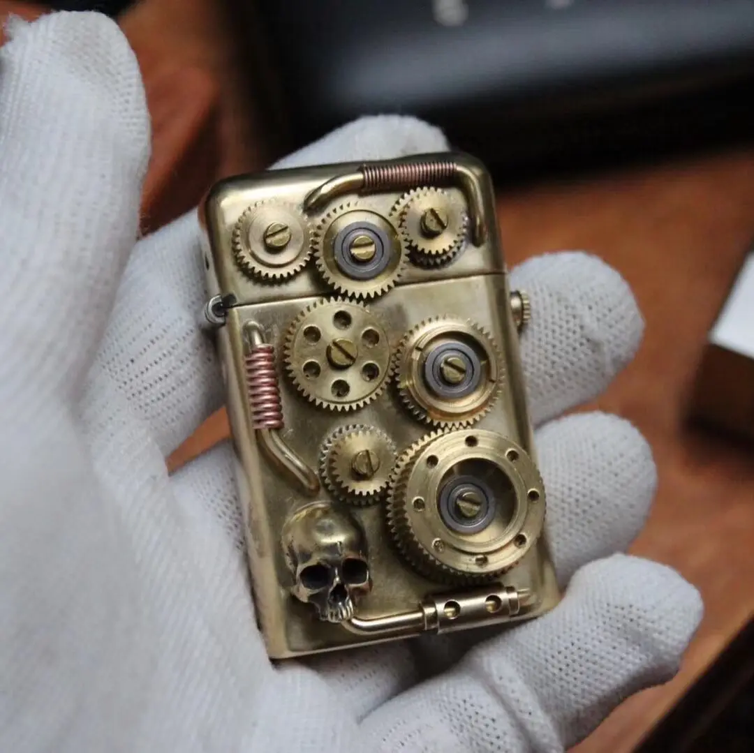 

Керосиновая Зажигалка Torrance Steampunk из чистой меди ручной работы ностальгическая зажигалка