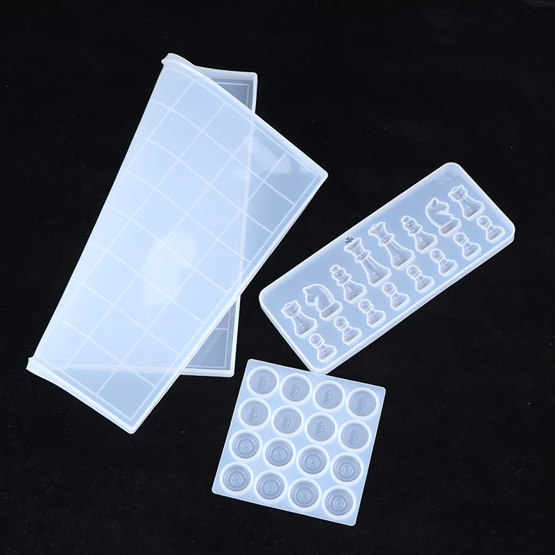 Шахматный набор УФ кристалл эпоксидная смола силиконовая форма Международная