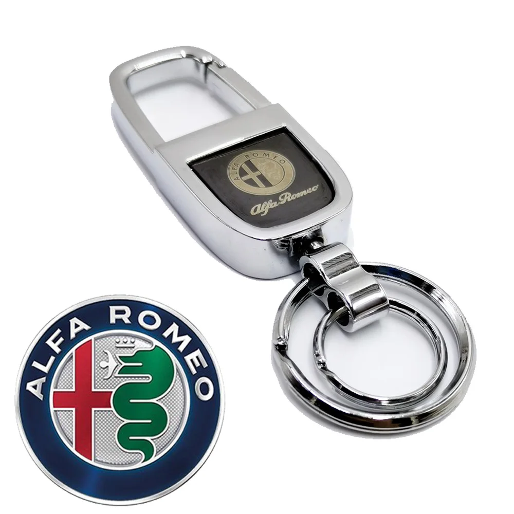Брелок для ключей FLYJ металлический брелок Alfa Romeo Spider Giulietta 147 159 4c 8c Mito Stelvio GTV |