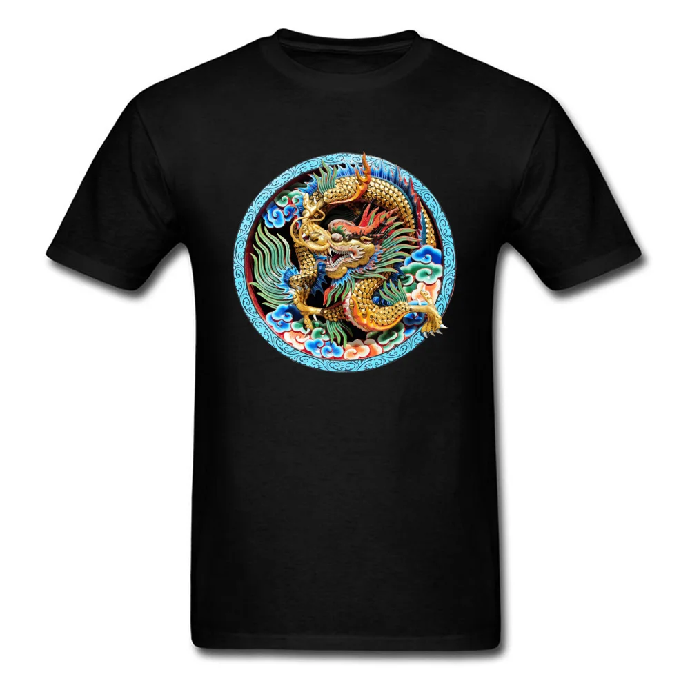 

Awesome Cool 3D Dragon Print Men Black T-shirt Chinese Carve Art Design Adult Plus Size Tee Shirt Top Quality Clothing