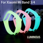 Светящийся светящийся ремешок для Xiaomi Mi Band 4 3, ремешок для Mi Band 4, ремешок на запястье с ночным светом, сменный браслет на запястье, умные аксессуары