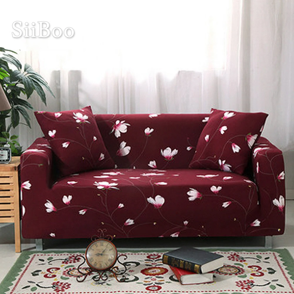 Чехлы на 1 сиденье эластичные универсальные накидки с цветочным принтом 3 и 4