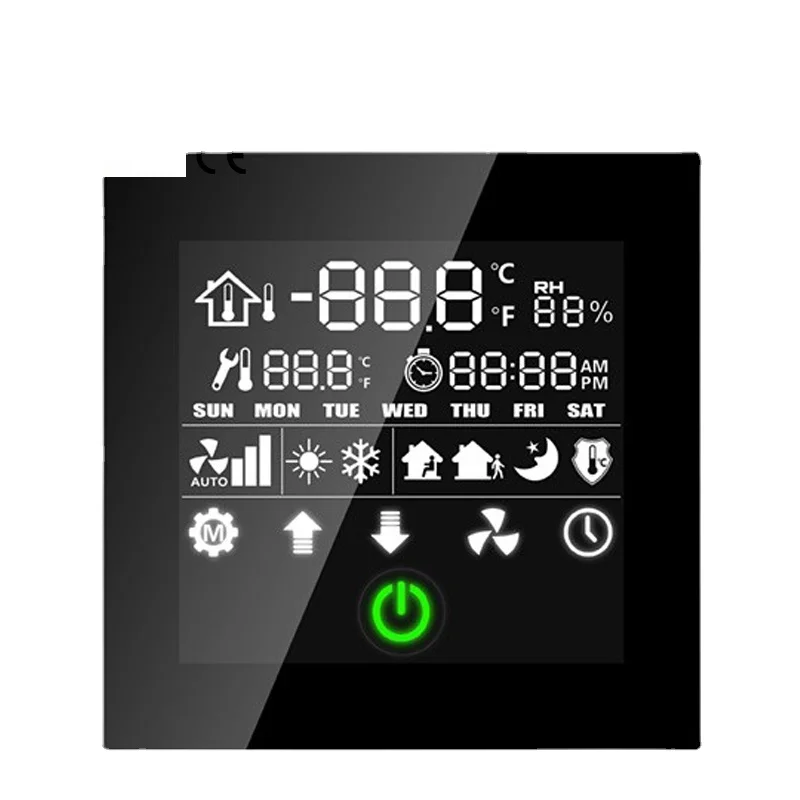 2017 Wholesale Price GVS K-bus KNX/EIB Smart Home/Building product KNX Line Couple Thermostatic Panel temperature control panel |