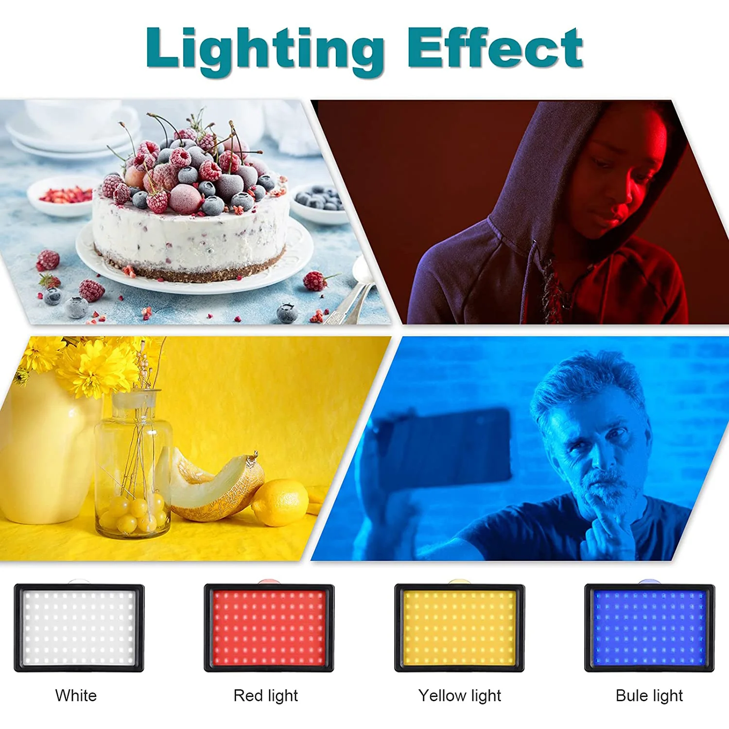 Светильник Панель для фотостудии 6 дюймов 5600 к со штативом и фильтром RGB |