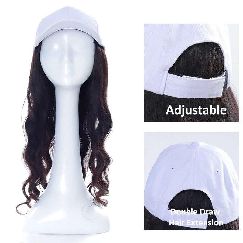 Addbeauty бейсболка парик тело волновая шляпа естественное соединение цвет Remy