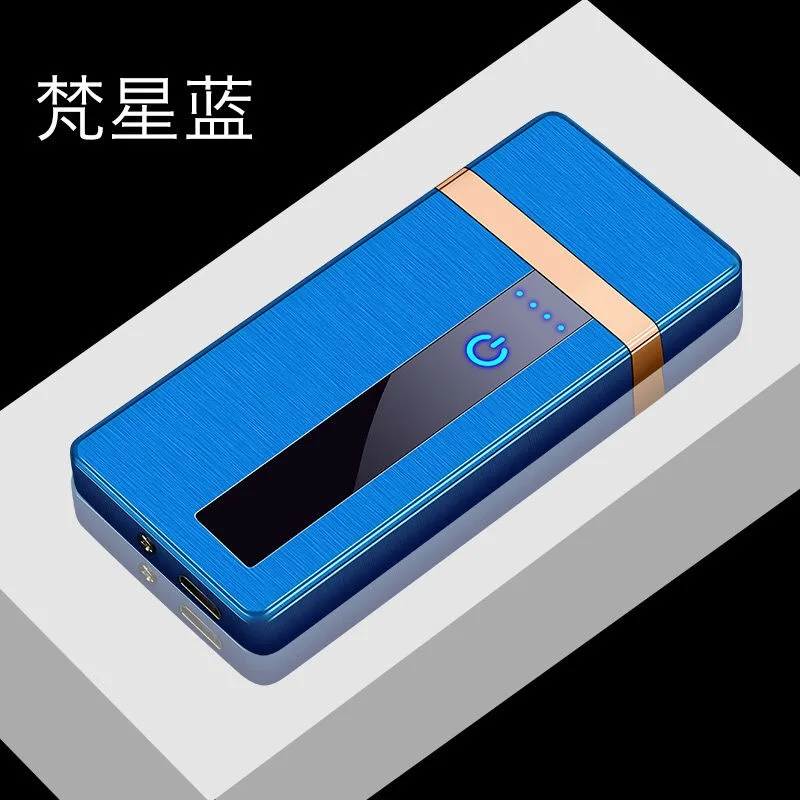 Сенсорная Индукционная ветрозащитная Электронная USB зажигалка металлическая