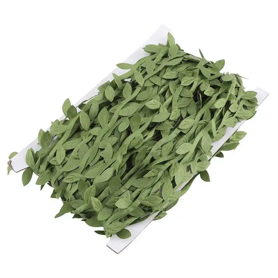 Зеленые Листья лозы листья отделка 131 23 футов празднование Искусственные