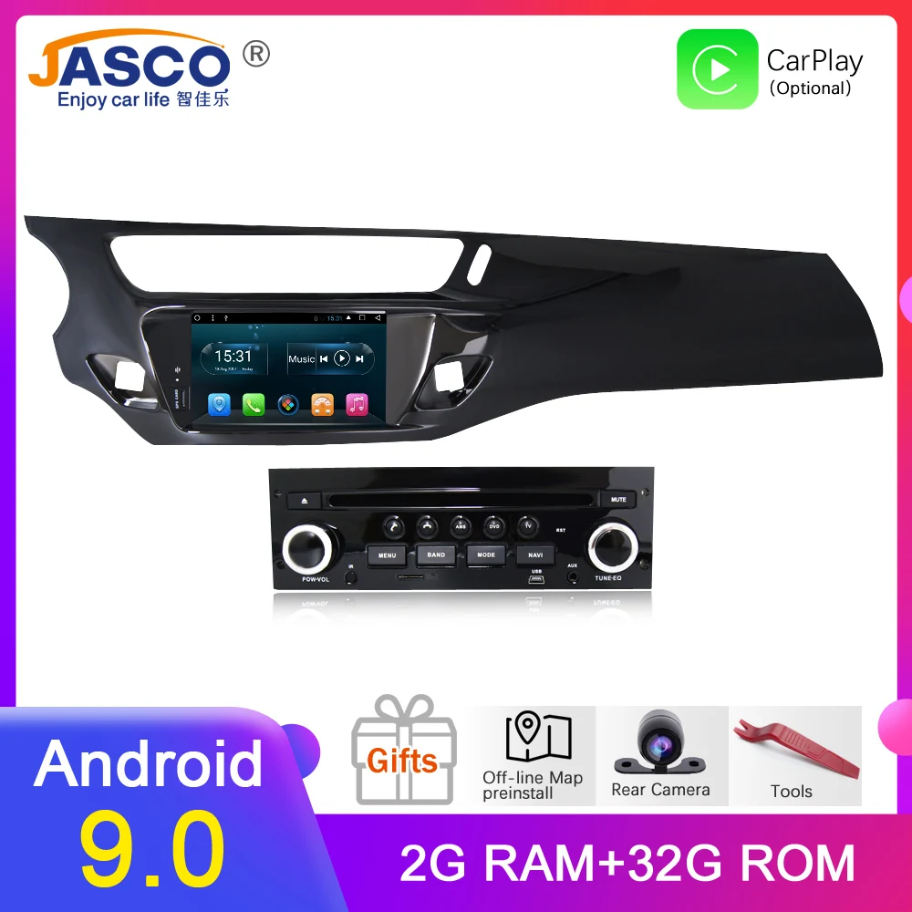 Ips Android 9,0 Автомобильный DVD стерео плеер gps ГЛОНАСС навигация Мультимедиа для Citroen C3 DS3 2010 2013 Авто Радио Аудио