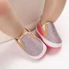 Детская кожаная обувь, кроссовки для новорожденных, на мягкой подошве, на возраст 0 -1 год