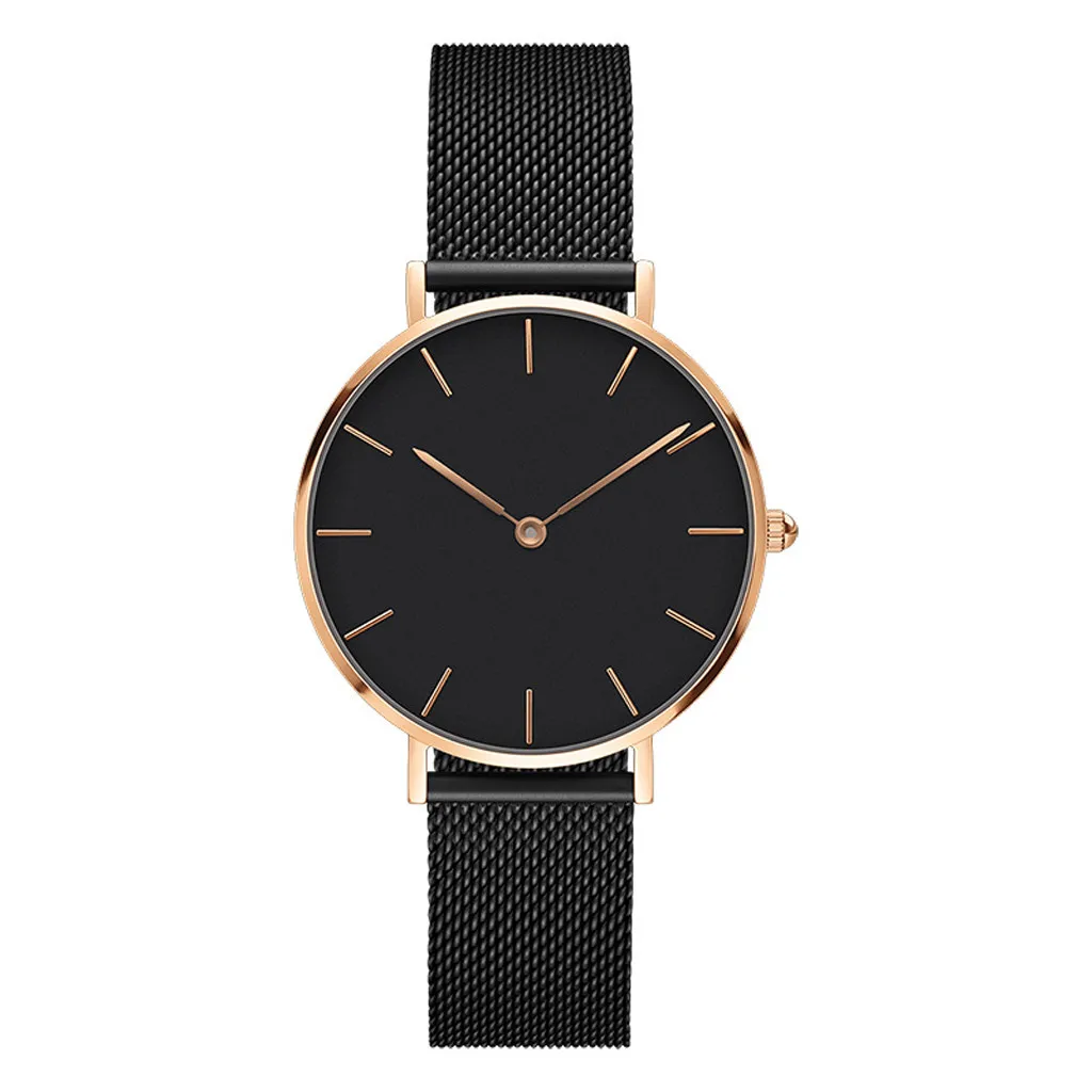 

Mesh strap Men's Women's watch Fashion Luxury Women Watch Stainless Steel Analog Quartz Wristwatch Dress Ladies Quartz Clock