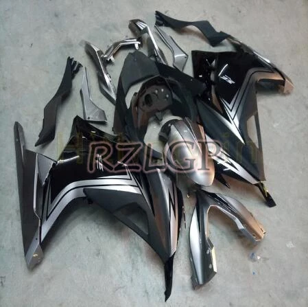 

New ABS Injection mould Motorcycle Fairings kit Fit for Kawasaki Ninja 300 EX300 2013 2014 2015 2016 2017 2018 Black Silver 4434