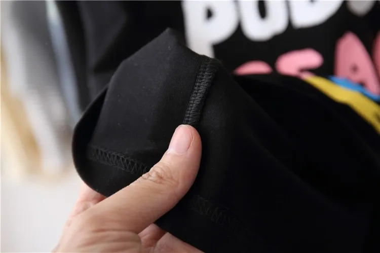 

Spring Autumn Boy T-shirt Kids Tee Baby Top Fashion Letter Long Sleeve Boys Clothes 2T To 12T Yrs