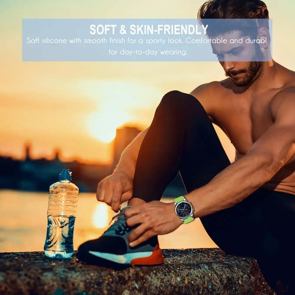 Силиконовый браслет для Samsung Galaxy watch 46 мм Gear S3 Frontier band 22 классический correa