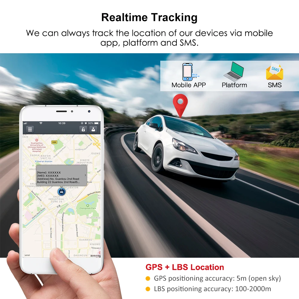 Автомобильный gps трекер автомобильный GPS GSM локатор отслеживание в реальном