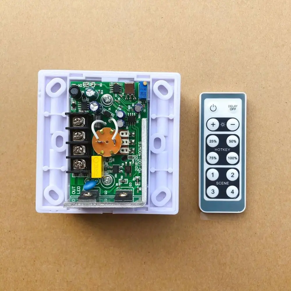 Ininput AC110V/AC220V 240V белый корпус 200 вт диммер для светодиодных огней и светодиодный