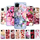 Чехол для Realme C3 для Realme C15, чехол для OPPO Realme C3 C15 C1 C2 5i 6i 6S 6 3 5 X2 Pro XT, чехол с цветами, розой, пионами