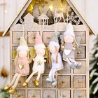 Рождественские плюшевые куклы-ангелы, украшения для елки, рождественские украшения для дома, новый год 2022, подарки, Рождество, Рождество 2021
