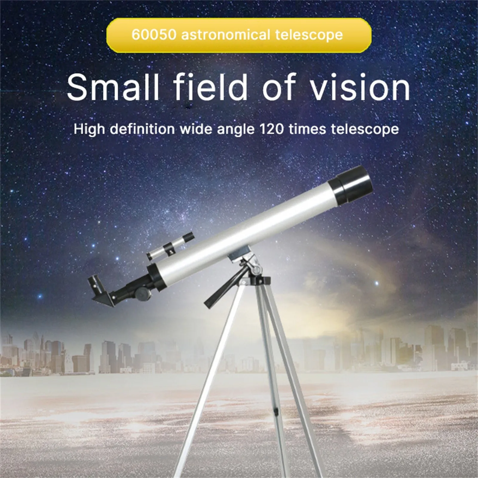 

Spotting Scope Waterproof Zoom Telescope Astronomy Telescope For Kids & Adults 50mm Refractor With Finder Scope & Tripod