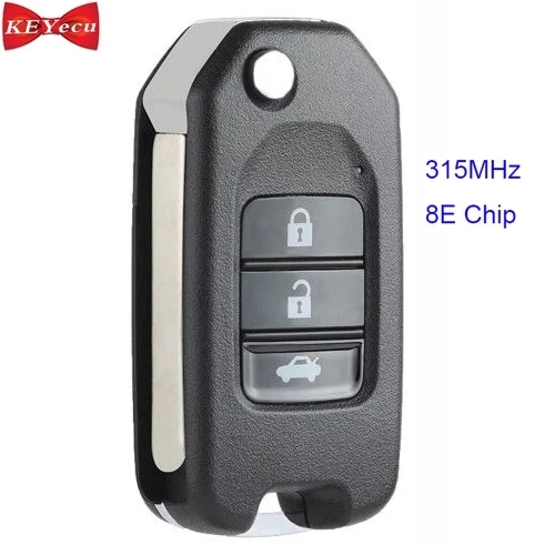 KEYECU для Honda Accord Fit Odyssey 2006 2007 дистанционный ключ с 3 кнопками 315 МГц 8E чип |