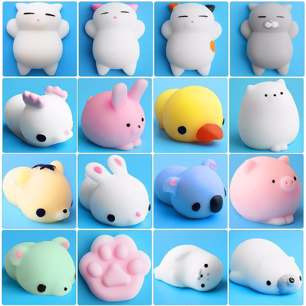 

Cute Animal Antistress Ball Squeeze Mochi Rising Toys Soft Sticky Squishi Stress Relief Toys Funny Gift
