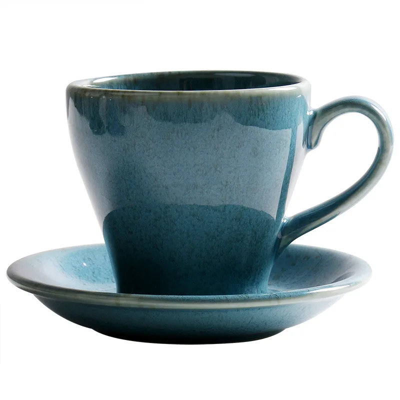 Фарфоровая Роскошная кофейная чашка подарок из латте простой декор набор