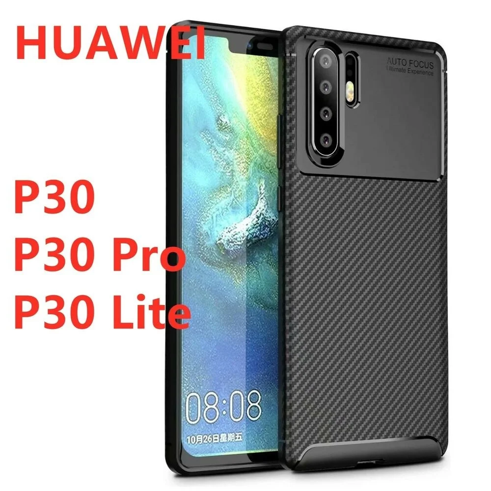 

Coque Etui Silicone Semi Souple Pour For Huawei P30 Pro P30 Lite