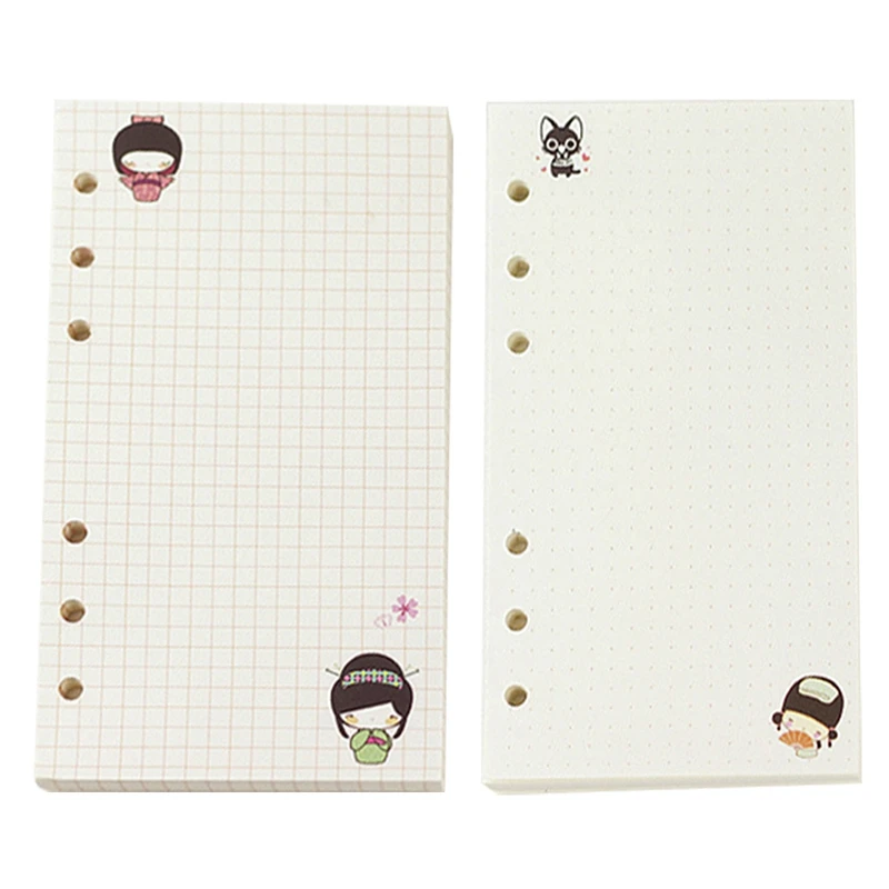 Блокнот на спирали А6 со сменными цветными листьями милый цветной Дневник