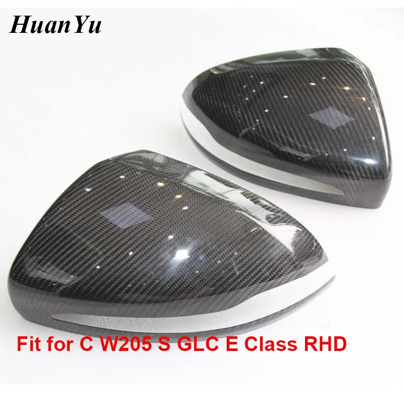RHD & LHD W205 W213 Крышка для зеркала из углеродного волокна Mercedes Benz C E S GLE GLC W222 C238 W253
