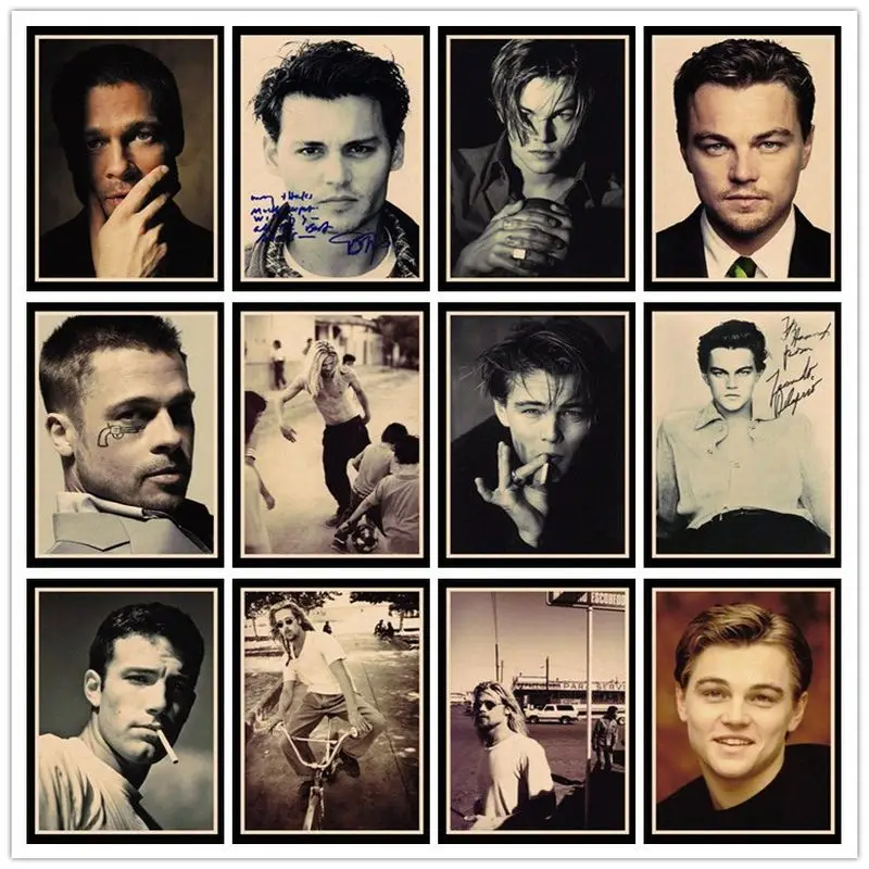 Классический постер с изображением Джонни Депп Брэда Питта из фильма Perfect JL