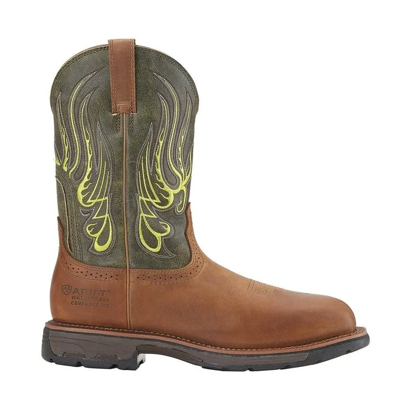 

Женские ботинки с вышивкой, ретро рыцарские ботинки на среднем каблуке, искусственные ковбойские ботинки из искусственной кожи в западном ...