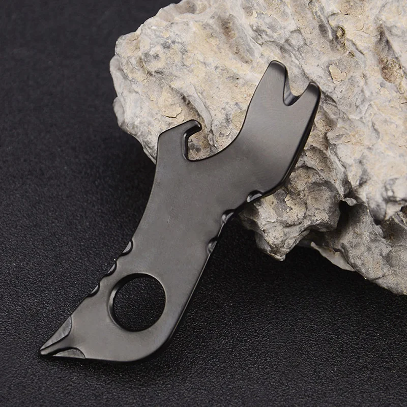 7-In-1 Keychain Multifunctional Tool Bottle Opener Screwdriver Durable Outdoor Camping Hiking Equipments Mini Survival | Спорт и