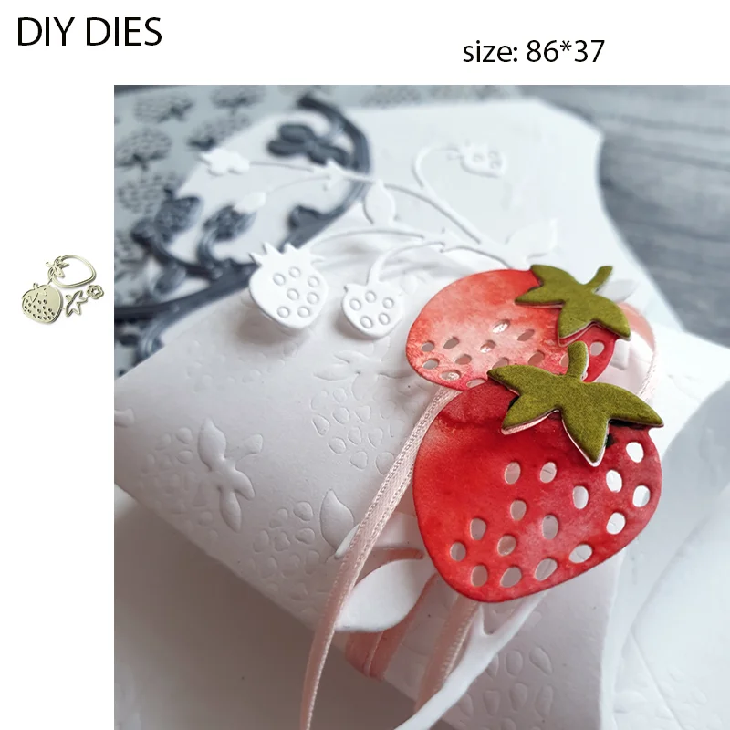 Металлические режущие штампы/трехмерная клубника для скрапбукинга DIY штамповки