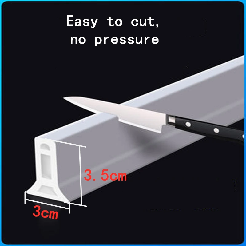 Силиконовая удерживающая воду полоска для ванной комнаты водный ограничитель