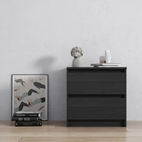 drawer night stands in black woodgrain nightstand side table end table 22 83 18 90 5 51 inches