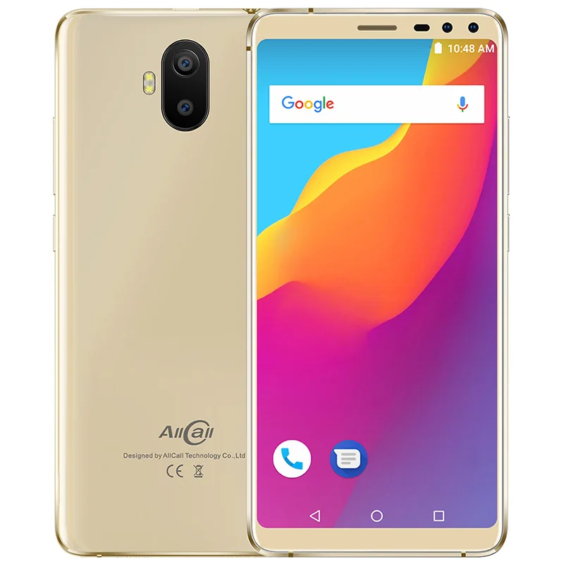 AllCall S1 3g смартфон 5," Android 8,1 MT6580 четырехъядерный 2 ГБ+ 16 Гб 13 МП+ 2 МП Двойная камера заднего вида 5000 мАч анти-падение мобильный телефон