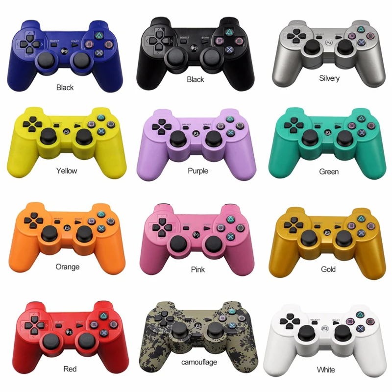 Беспроводной Bluetooth геймпад для PS3 контроллер ноутбука PlayStation 3 золотисто