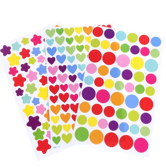 6 листов милые красочные стикеры сделай сам наклейки для блокнота фотоальбомы