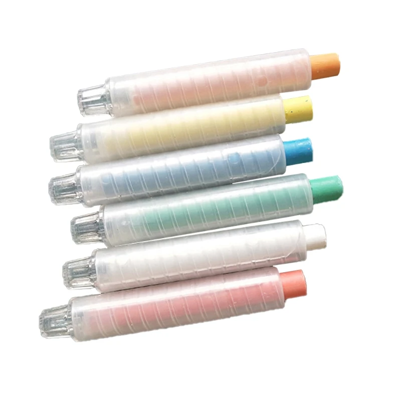 

Premium Dustless Chalk Holder Length 3.54'' Diameter 0.59'' Reusable Fit for Most Dustless Chalks for School Office