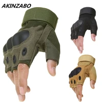 outdoor tactical gloves airsoft sports mittens half finger type army military shooting hunting gloves men women combat gloves
