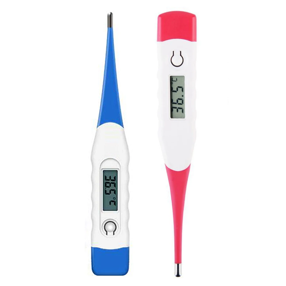 Цифровой электронный термометр с мягкой головкой для взрослых и детей орального