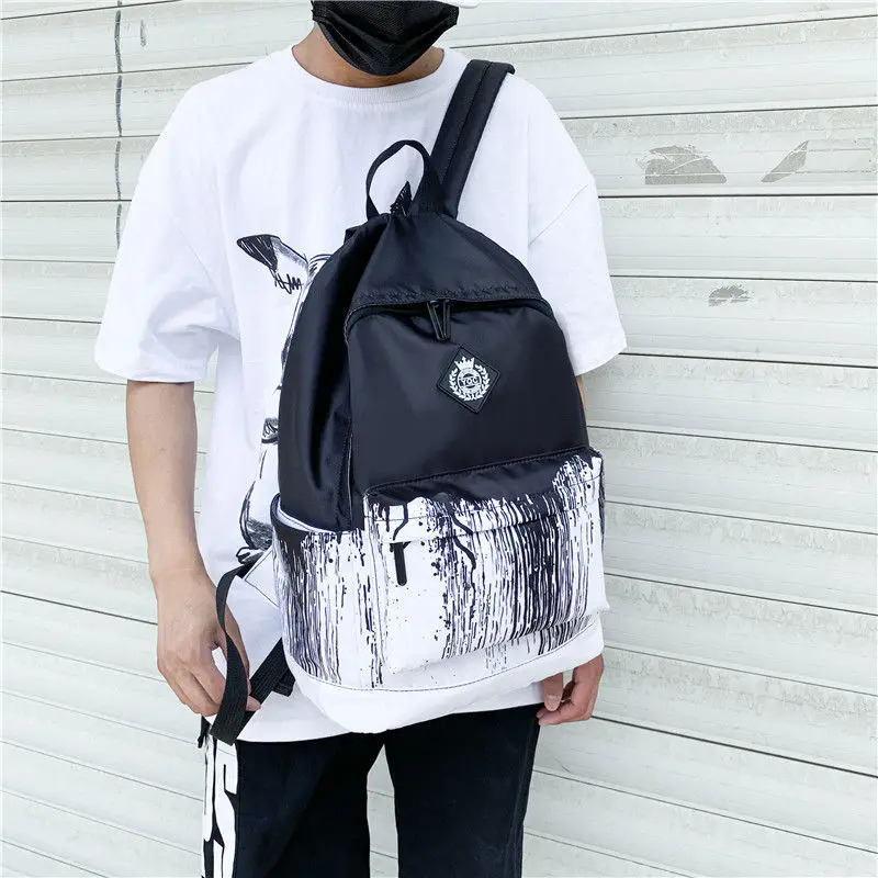 

Nylon Fashion Splicing Women School Backpacks Teen Girls Book Bags Casual Ladies Business Bags Female Designer Shoulder Backpack