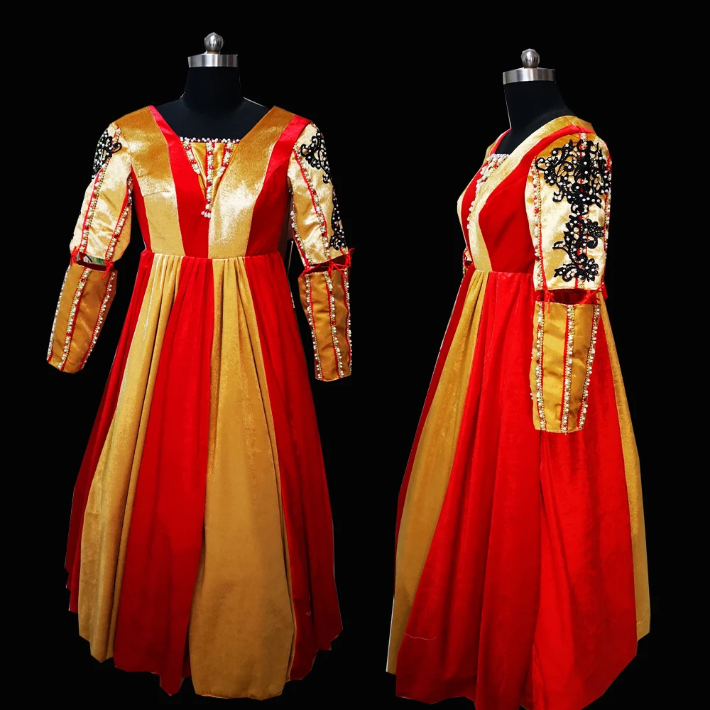 2020 новые красные викторианской Хэллоуин Косплэй платье колониальный грузинский