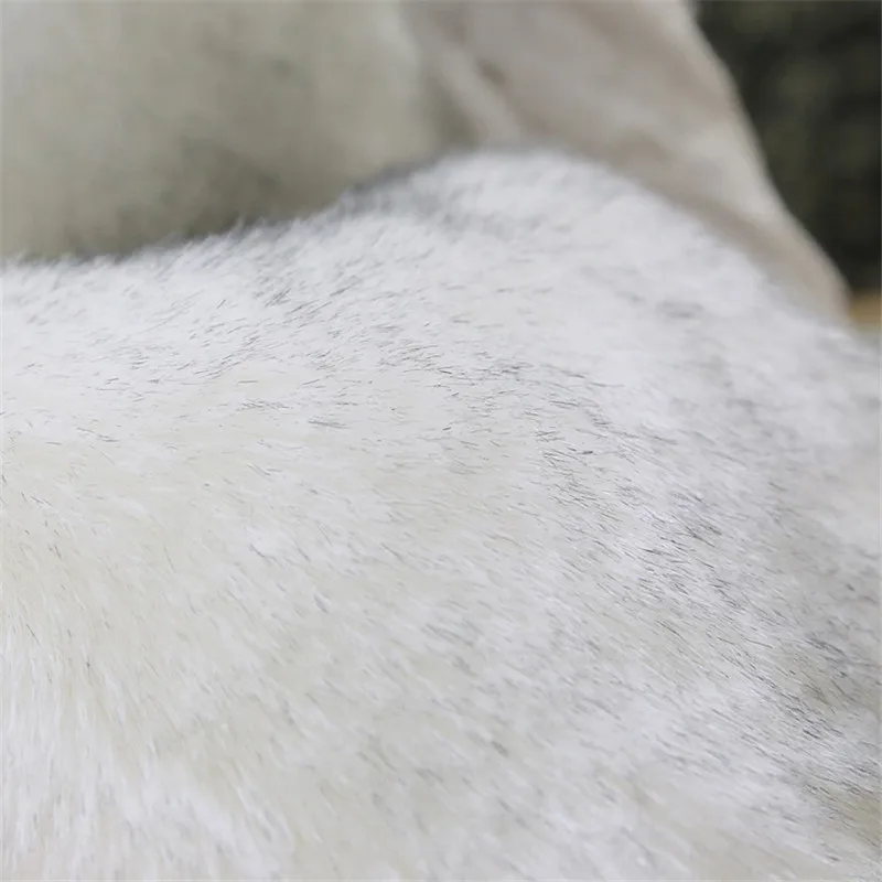 white and black Женский меховой жилет, модное пальто, теплый меховой элегантный женский жилет, куртки, Пушистый Жилет из лисьего меха, осенне-зимняя куртка для женщин, Новинка - Цвет: white and black
