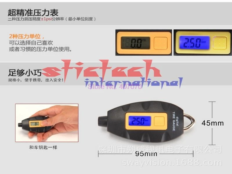 Измеритель давления воздуха в шинах DHL или Fedex 100 шт. | Автомобили и мотоциклы