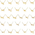 Ожерелье женское из серебра 925 пробы с подвеской-буквой инициала