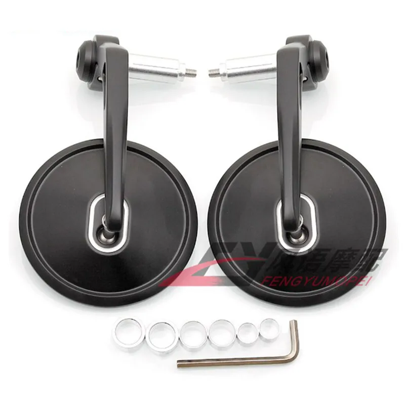 

Черные модифицированные Аксессуары для мотоцикла заднего вида, универсальные для Halley 500 750 883 XL Bonneville T100 T900 VESPA Honda Yamaha