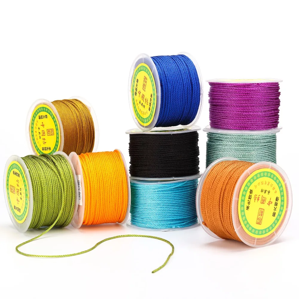 LanLi 2 мм Многоцветная DIY нить для ювелирных изделий аксессуары ожерелья китайский