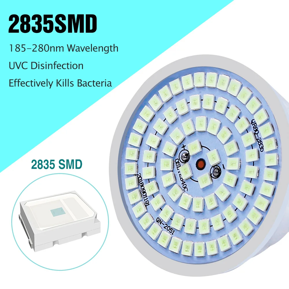 UVC Germicidal Lamp 220V E14 Led 3W UV Light E27 Sterilizer GU10 Ultravioleta Bulb MR16 Disinfection Lampada B22 | Освещение