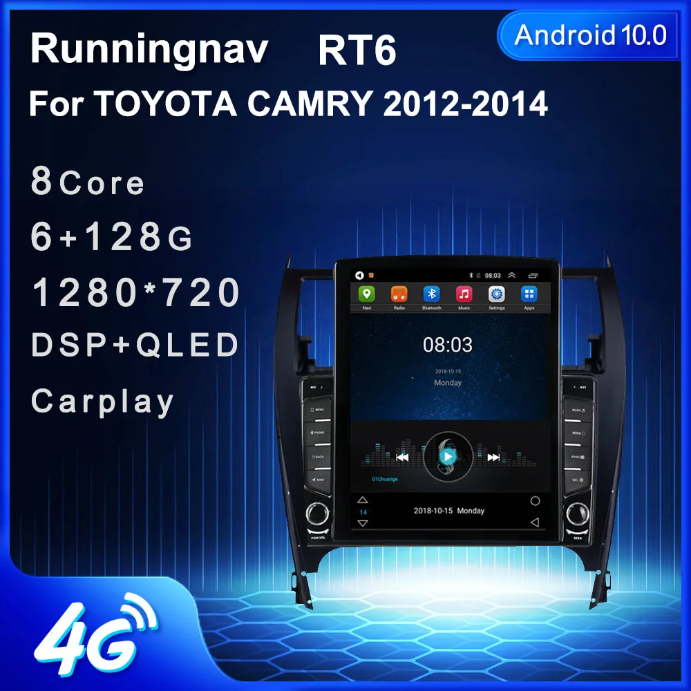 9 7 &quotAndroid 10 1 для TOYOTA CAMRY 2012 2013 2014 Tesla тип автомобиля Радио Мультимедийный