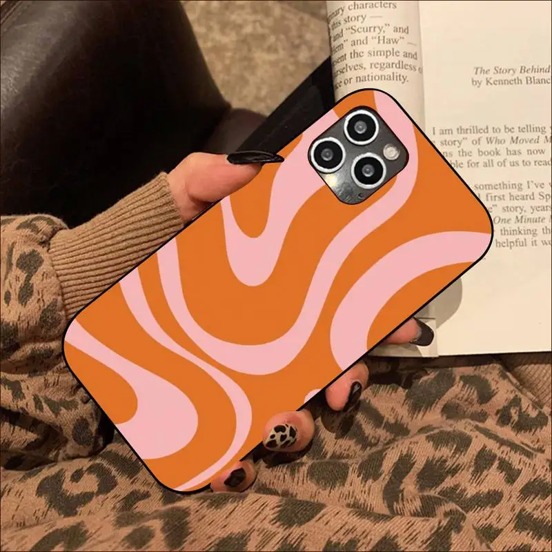 

Liquid Swirl Abstract Pattern in Beige and Sage Green Phone Case for iPhone 8 7 6S Plus X 5S SE 2020 XR 11 12 mini pro XS MAX